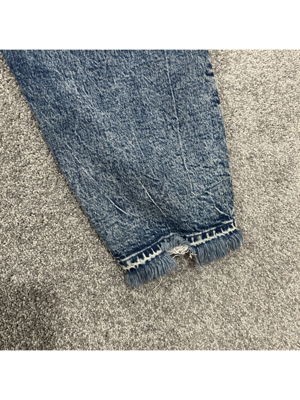 Distressed Jeans Womens Plus Size Cropped Straight Leg Abercrombie And Fitch - Picture 9 of 10